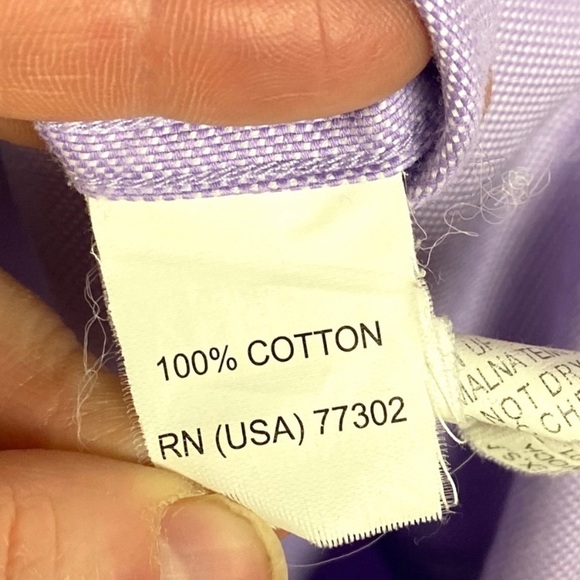 Zara Man Purple Burton Down Dress Shirt Size 14 - Picture 5 of 6